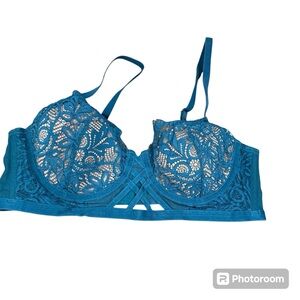 Adore Me Diara Contour Balconette Bra Blue, size 38C